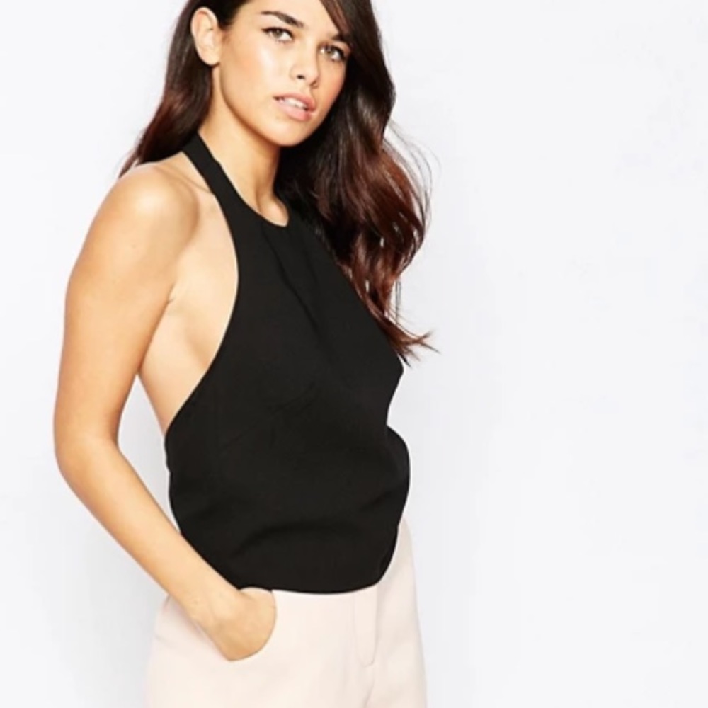 NWT Finders Keepers “monument” cropped halter top